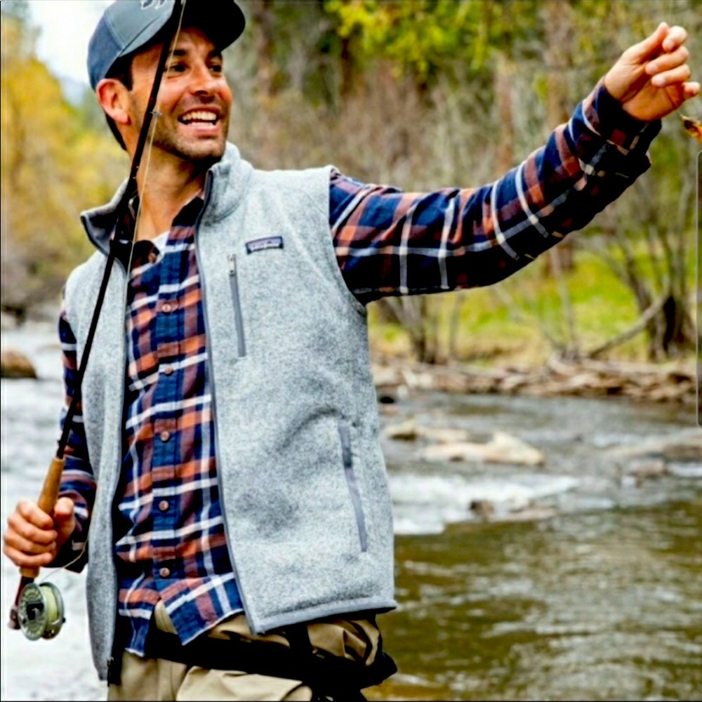 Mens Patagonia Better Sweater Vest  Stonewash Color never worn
